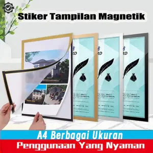 WKR Tempat Poster Magnetik Pvc Stike Multi-Fungsi Tahan Air Display Brosur Foto Tempel Hiasan Ruang Tamu Dekorasi Kamar Tidur