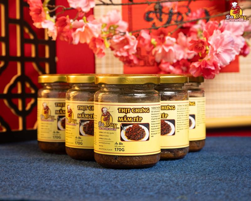 THỊT CHƯNG MẮM TÉP BA DUY 1