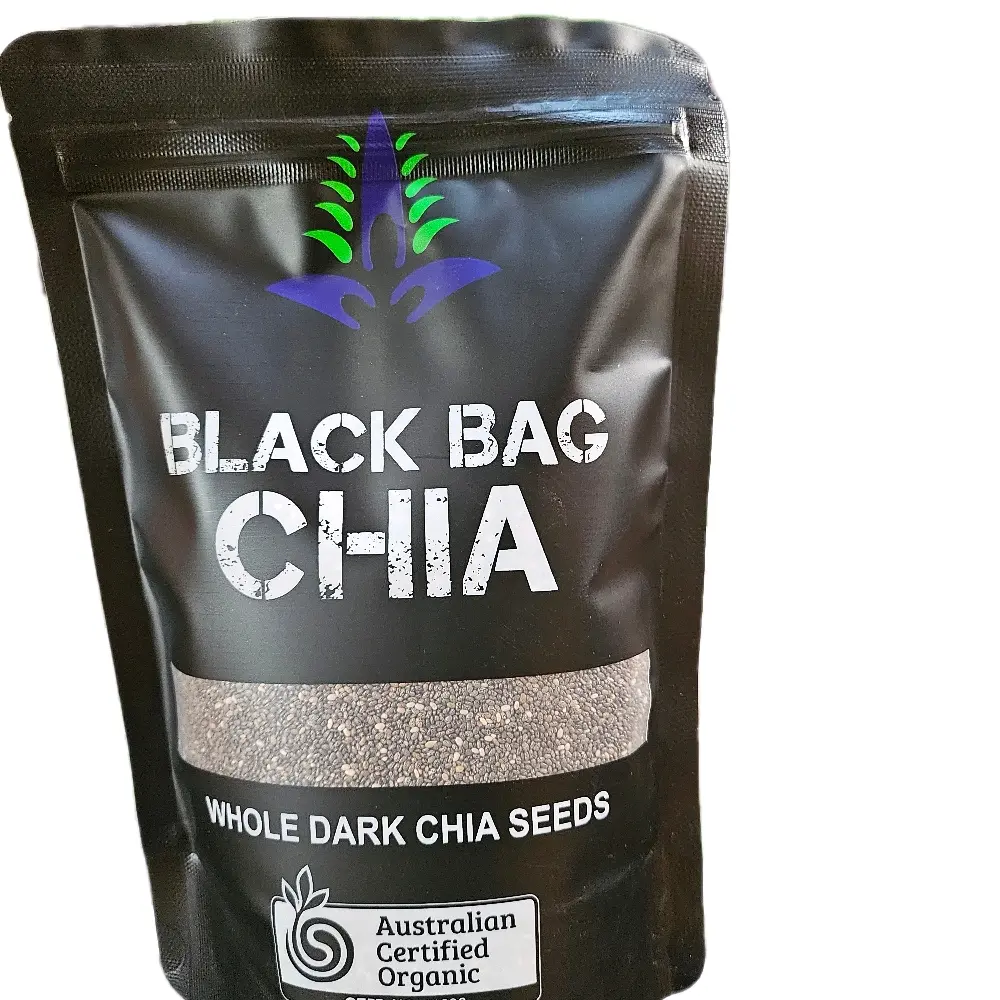 Hạt Chia Đen Hàng Loại 1 ĐỦ KÝ - túi 500g - Whole dark chia seeds