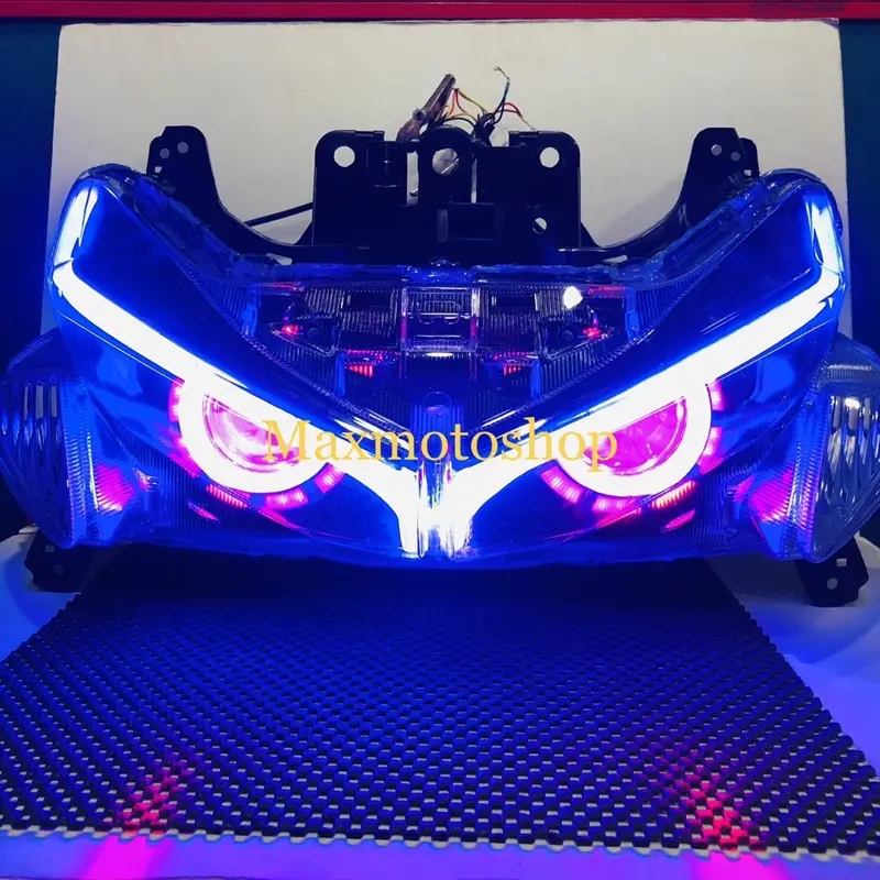 LAMPU PROJIE+ALIS RGB RUNNING AEROX OLD LAMA SEPAKET REFLEKTOR 2