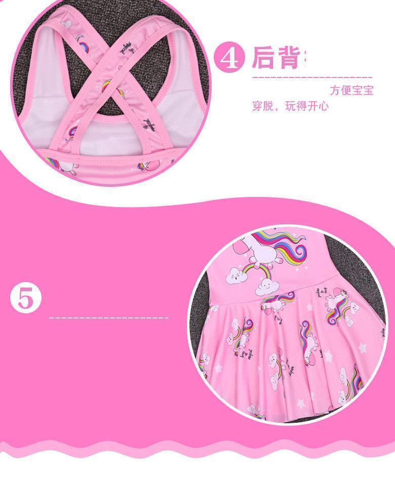 Product Introduction of Girl's One-Piece Swimming Suit Summer New Medium and Large Children Swimming Princess Skirt Little Girl Baby Swimsuit 5