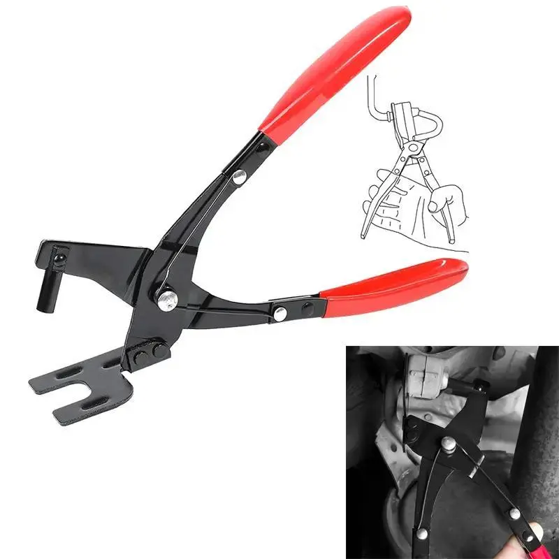 Car Exhaust Rubber Pad Removal Plier, Multipurpose Car Exhaust Rubber Pad Plier, Universal Car Body Repair Tool, Car Repair Manual Tool 3
