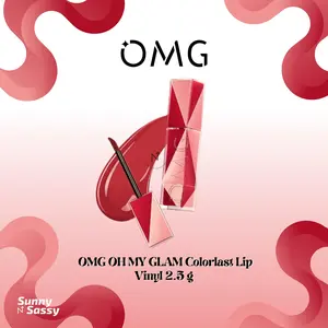 OMG OH MY GLAM Colorlast Lip Vinyl 2.5 g - Transferproof Gloss - Longlasting Stain- Intense Color - Plumpy & Comfortable On Lips ..