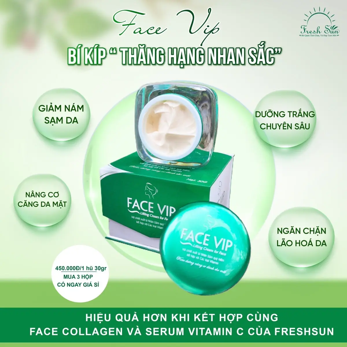 Kem dưỡng nâng cơ da, giảm nhăn da