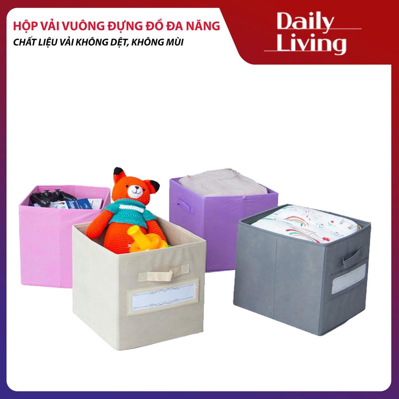 Hộp Vải Vuông Đựng Đồ Đa Năng Có Tag Royexe Hàng Xuất Mỹ Chính Hãng, Hộp Đựng Quần Áo, Đồ Chơi, Sách Vở Tiện Lợi