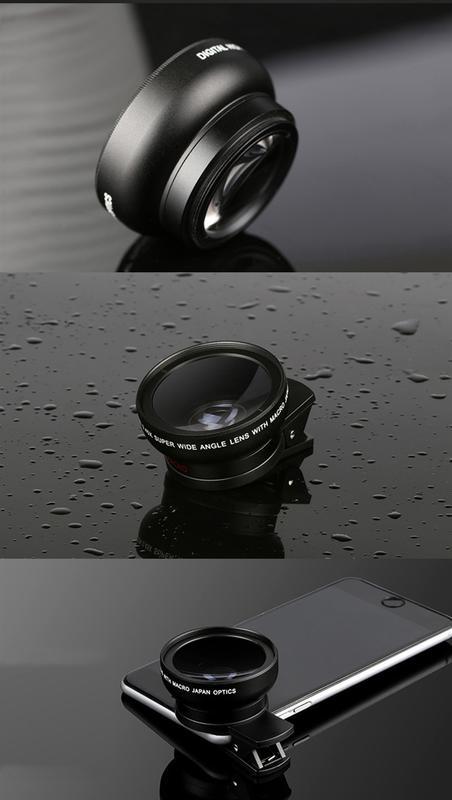 Product Introduction of 2 In 1 Lensa Super Wide Angle Lens Macro Smartphone Aksesoris Lensa Pembesar 12.5X Camera HP Dengan Klip Untuk Handphone Kamera 10