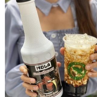 Siro Đường Đen Đậm Đặc Thơm Ngon Chai 1,5kg Mola-Nguyên Liêu Làm Sữa Tươi Đường Đen Và Trà Sữa