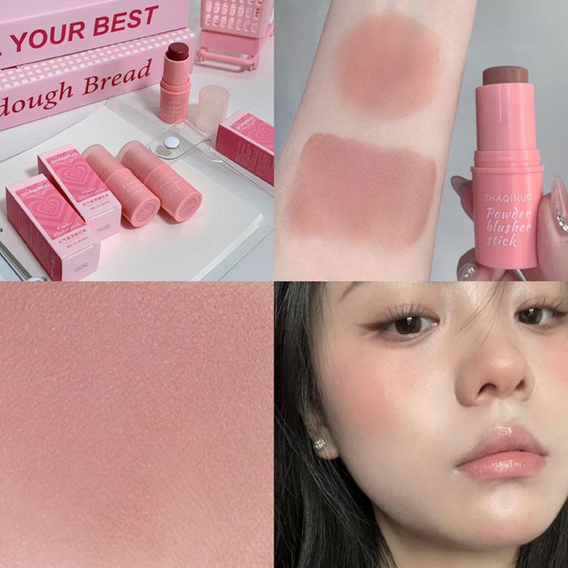 Product Introduction of Natural Cheek Blush Stick Moisturizing Blusher Balm Blush Waterproof Sticks Peach Nourish Contour Eyeshadow Rouge Blush Makeup 6