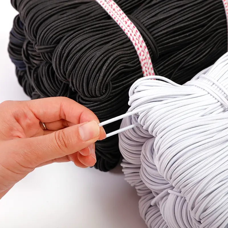 (Giá:M)dây chun tròn,thu tròn co giãn 1MM-4MM,Buộc Sổ, Xâu Vòng, Làm Dây Buộc Tóc, May Mặc, Giày, Buộc Đồ Dùng 1