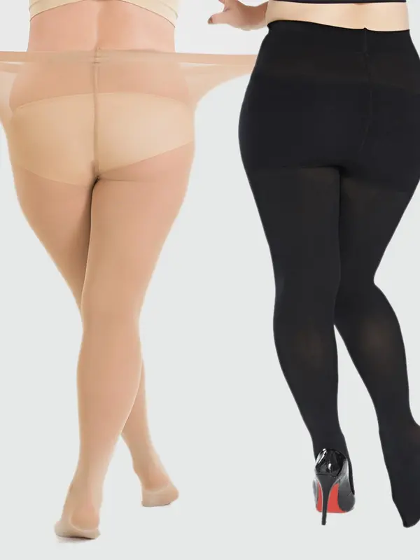Women's Solid High Waist Sheer Tights, Comfy Breathable Pantyhose, Comfy Breathable Tights for All Seasons 1