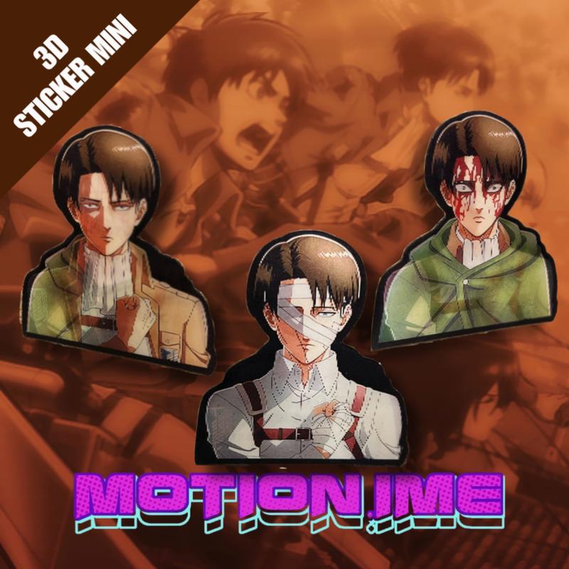 3D Sticker Mini Lenticular Attack on Titan 0