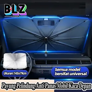 Payung Pelindung Anti Panas Mobil Kaca Depan / Umbrella Sunshade/Ukuran terbuka 145x79cm car