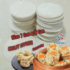 Kulit dimsum Siomay Gyoza Pangsit tipis halal lembut anti lengket enak Murah Frozen