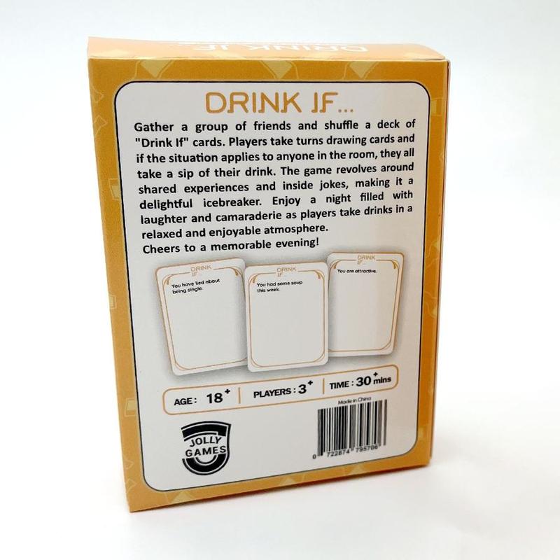 Drink If Card Game, 1 Box Adult Party Board Game Card, Funny Card Game for Family, Friends and Couples, Romantic Game Night 7