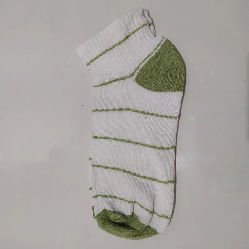 Kaos Kaki Wanita Motif Lemon Hijau Lumut Kotak Fashion Korea Women Sock Import Panjang Katun 6