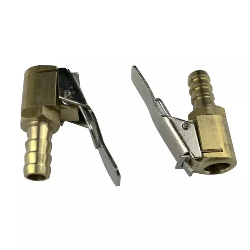 2 Cái Đầu vòi 8mm bơm bánh xe hơi, xe máy, xe đạp bằng đồng 0