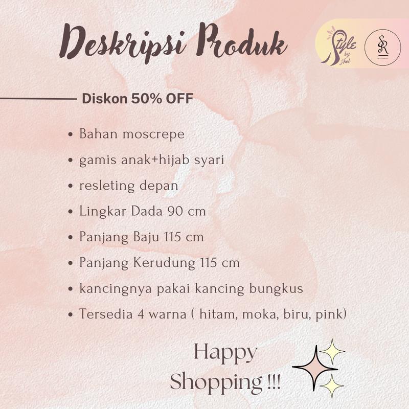 Product Introduction of alikadara syar'i// gamis remaja perempuan2025// gamis set kerudung// gamis anak lebaran 2025/ baju  muslim  tanggung/ baju anak lebaran 2025 5