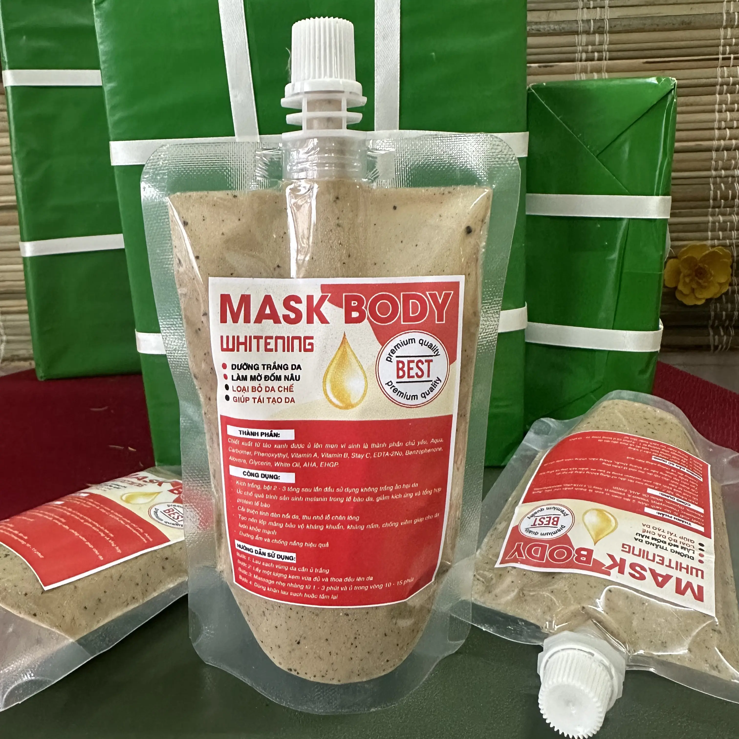 Kem Ủ Mask Body LIKE KG Làm mờ đốm nâu, Loại bỏ da chết.
