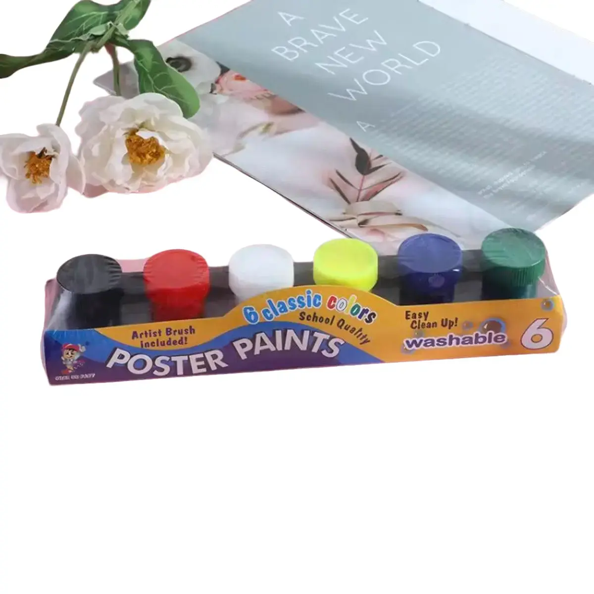 6 pcs and 12 Pcs Poster Paint for Kids School & Painting Supplies Equipment