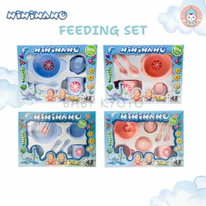 BK Nininano 7in1 Feeding Baby Gift Set Paket Peralatan Makan Mpasi Bayi Tempat Makanan BPA Free