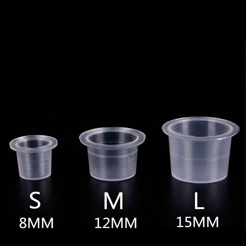 [XHUM01] 100 cốc chum nhựa đựng mực - hũ có đế, cốc nhựa đựng mực xăm tattoo phun xăm thẩm mỹ-XUANSHOP. 6