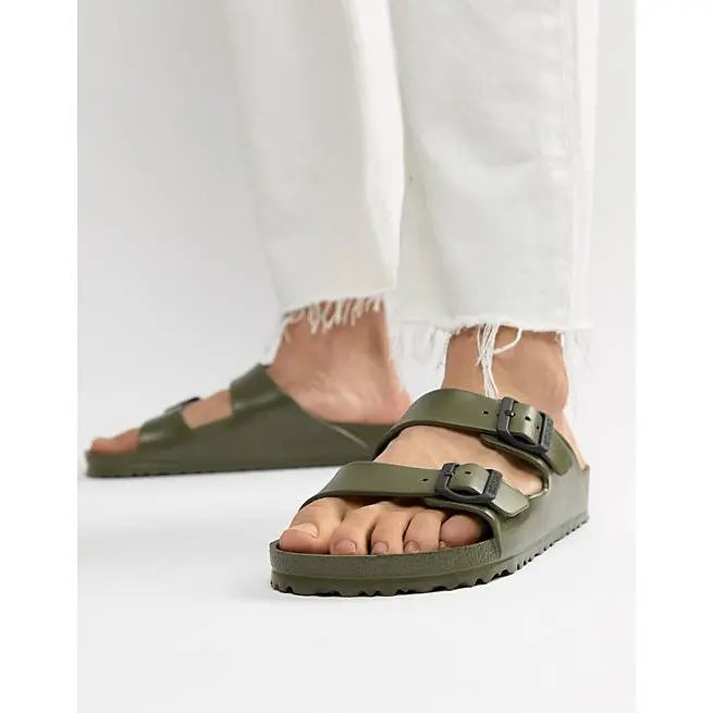 Sandal Tali Pria Sandal Selop Laki-laki Sendal Strap Cowok Kasual Sendal Ringan Bahan Karet Anti Air 3