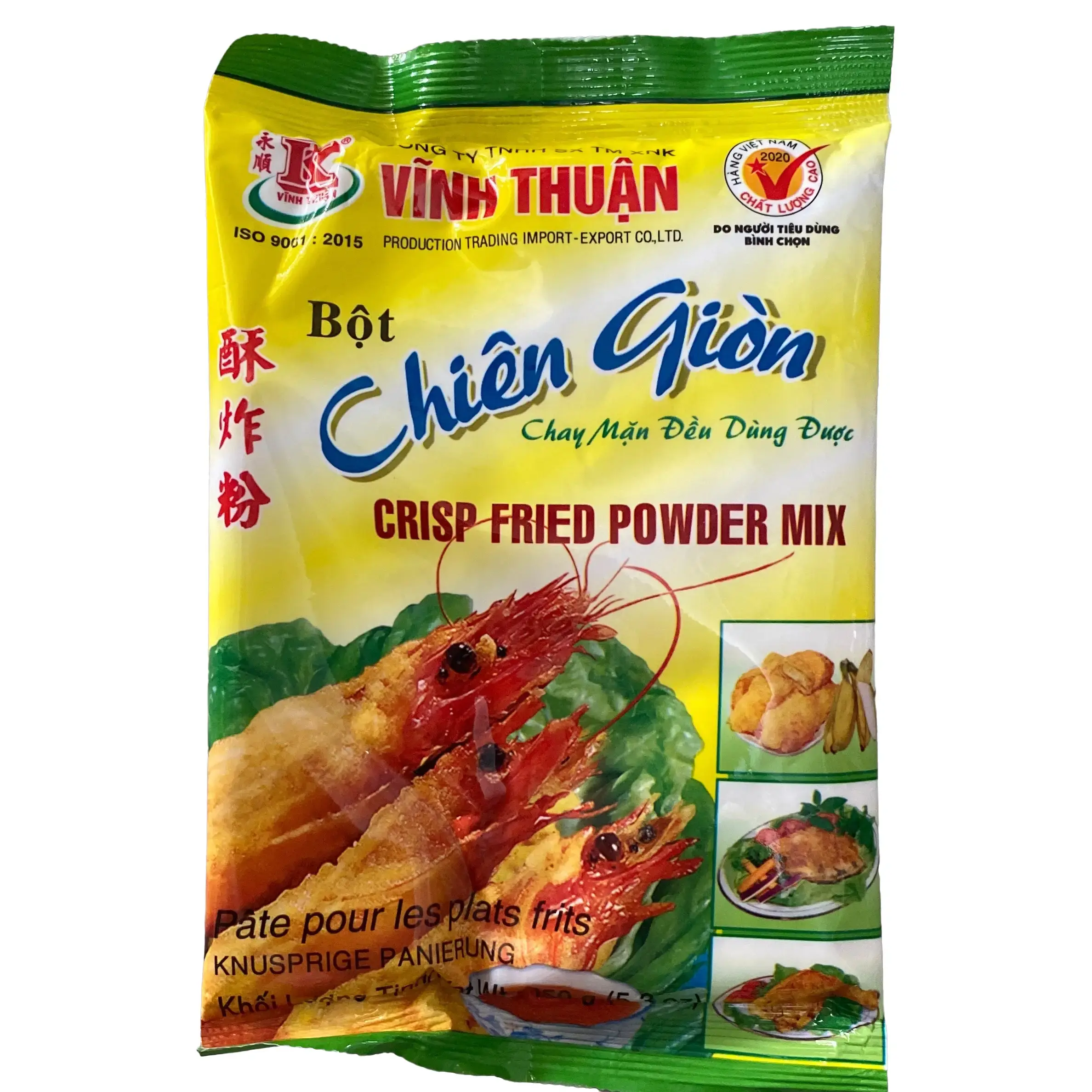 Bột chiên giòn Vĩnh Thuận chay mặn đều dùng được 150g