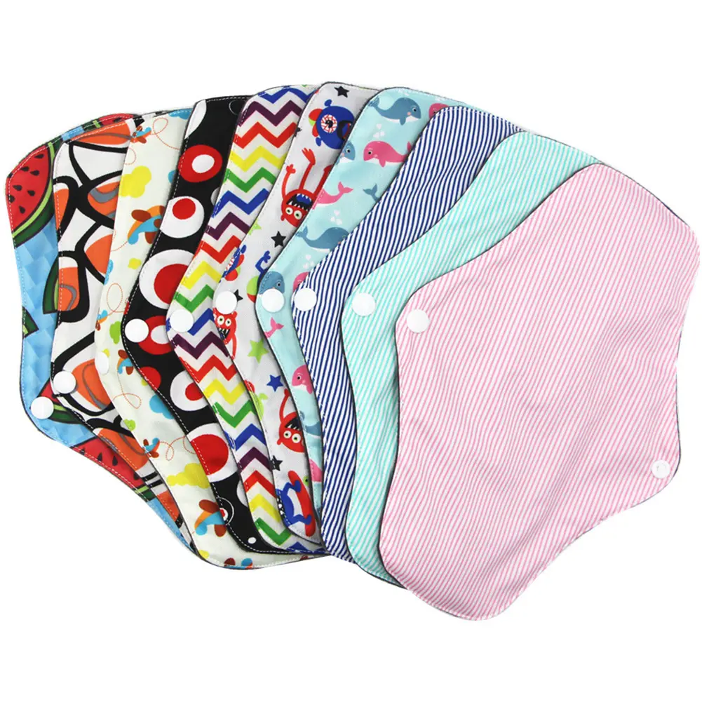 [YK] Bamboo Panty Liner Super Soft Menstrual Pad Colorfast Super-absorbent Panty Liner Non-slip Super Soft Strong Absorption Sanitary Pad for Lady Odor Removal