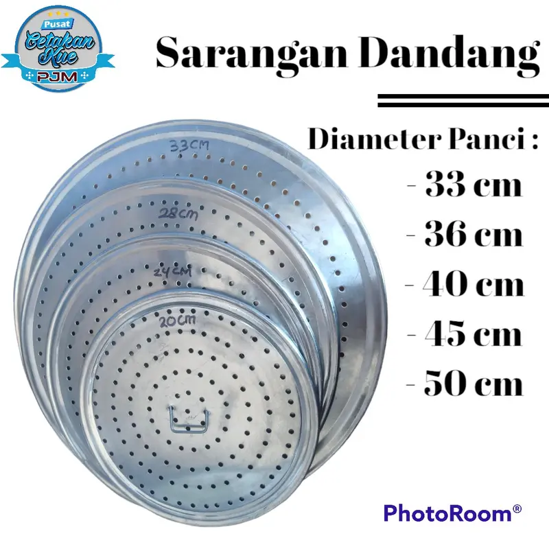 Sarangan Ukuran Panci 45 50 Tatakan Kukusan Dandang Sabruk Aluminium 0,7mm 0