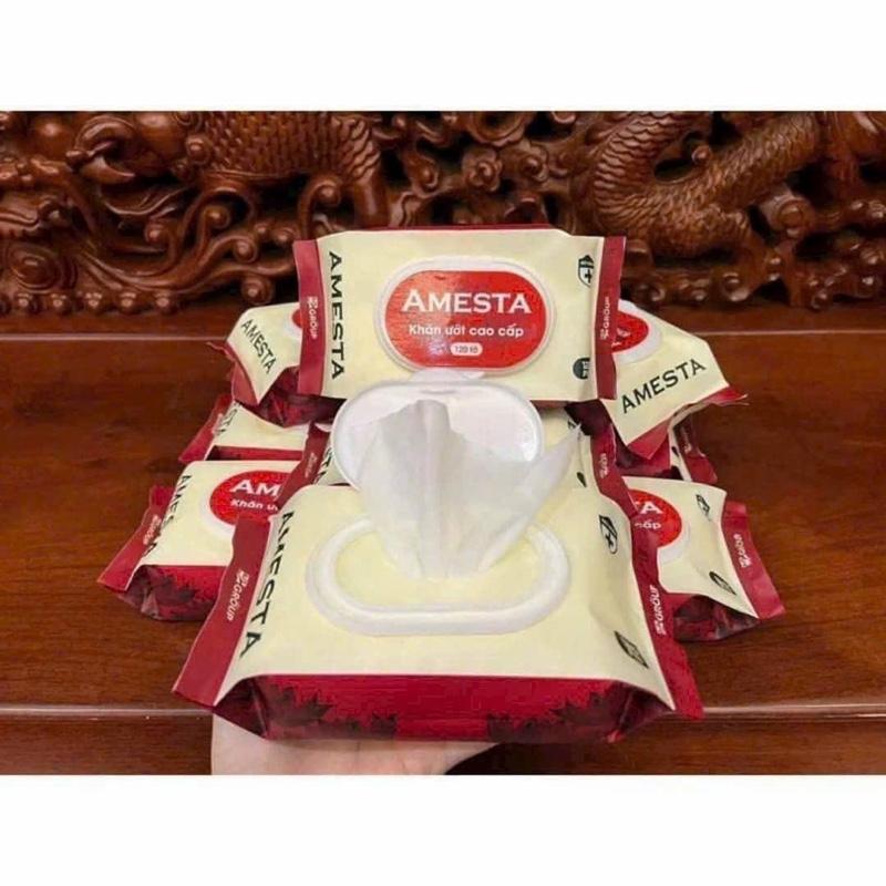 KHĂN ƯỚT ORGANIC AMESTA KHÔNG MÙI 120T 1
