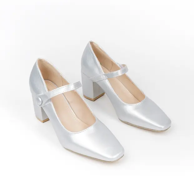 Blow BLJIHE 0023 Fiore Mary Jane Block Heels Wanita Sepatu Hitam Women Shoes 2
