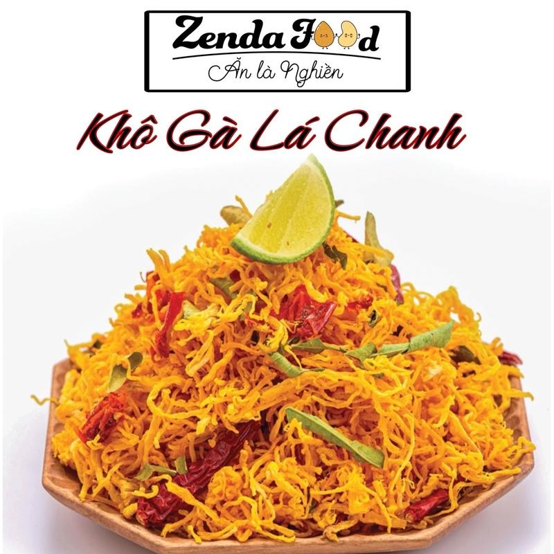 Khô gà xé sợi zendafood vị bơ tỏi vị lá chanh
