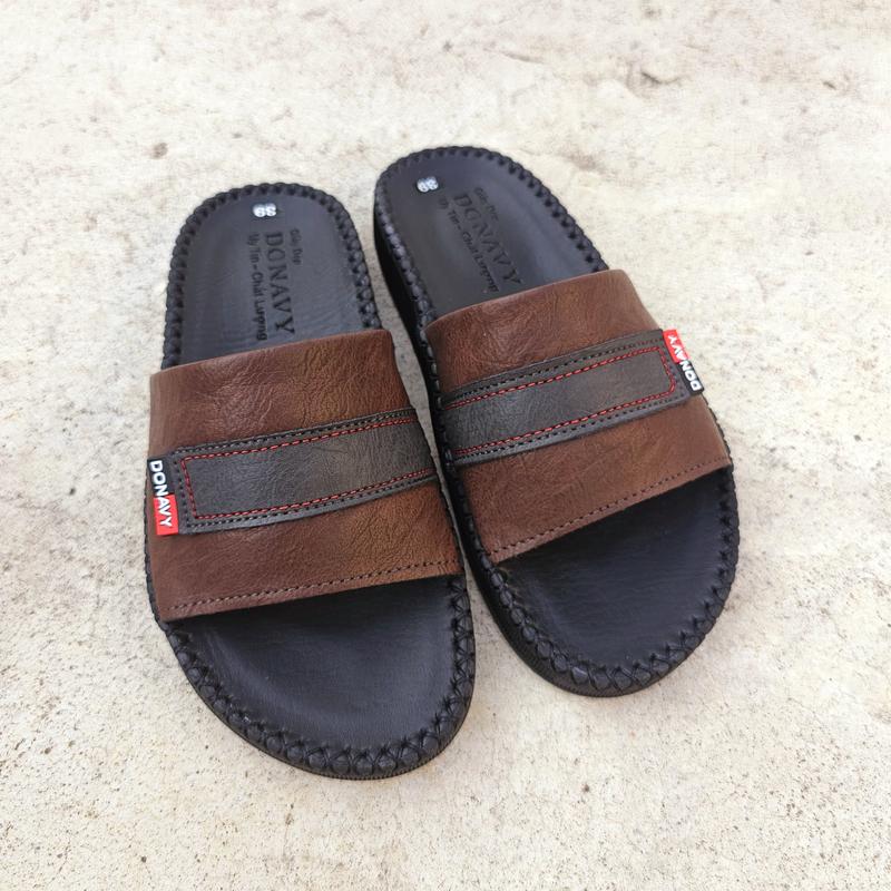 Dép Quai Ngang Nam Đế Doctor Nguyên Khối DONAVY Cao Cấp, May Full Handmade Chắc Chắn D.3CN