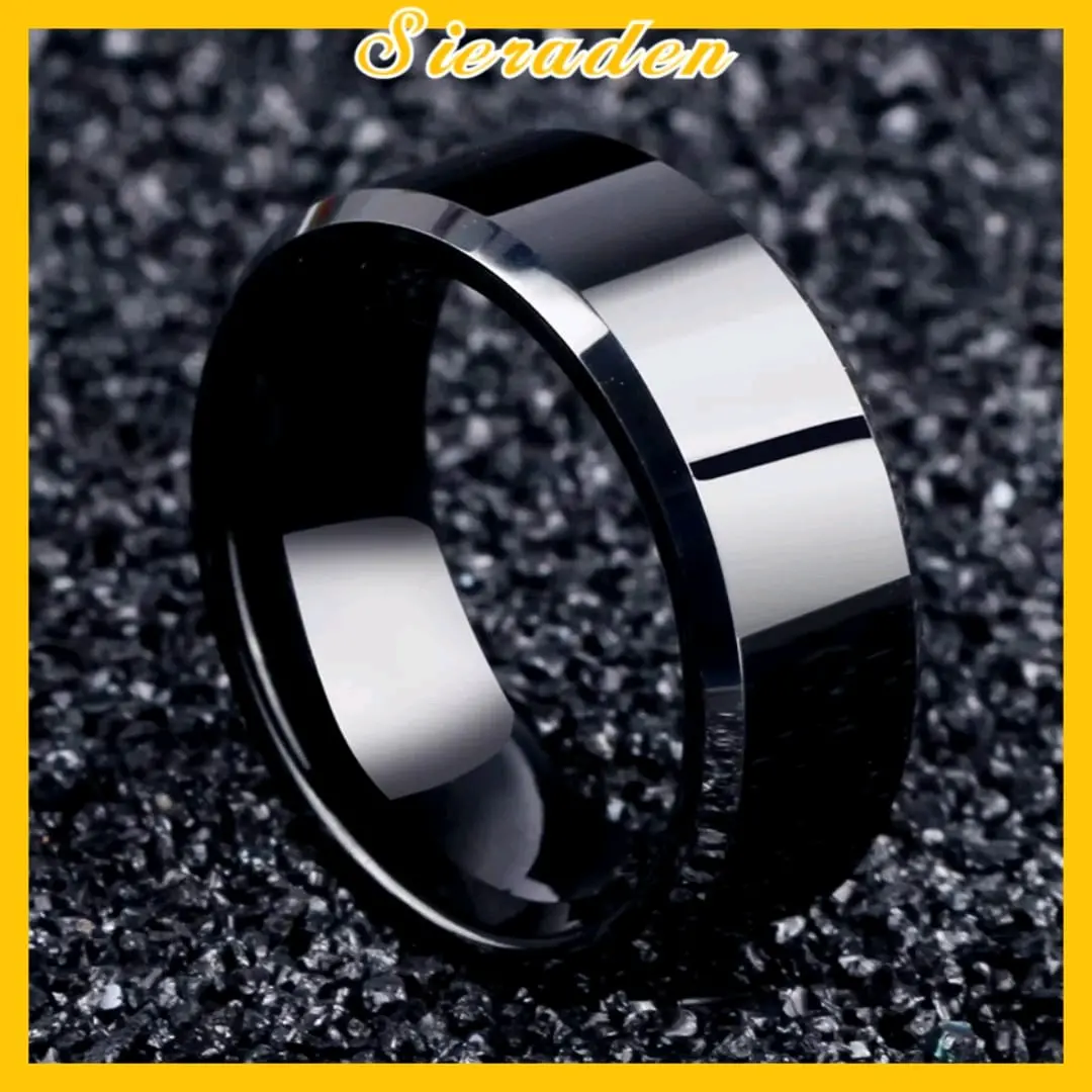 sieraden Jewellery cincin titanium hitam Rings
