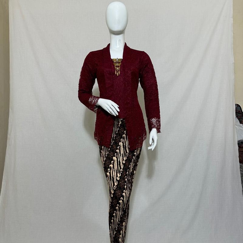 KEBAYA KUTU BARU BROKAT PENDEK / kebaya kutubaru brokat Kondangan Panjang 1