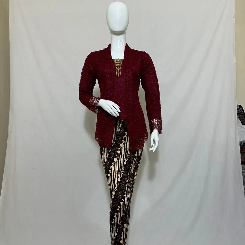 KEBAYA KUTU BARU BROKAT PENDEK / kebaya kutubaru brokat Kondangan Panjang 0