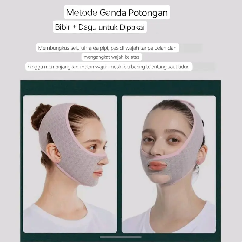 (GARANSI ORI)Korset Wajah V Shape Sensitive skin Perban Pegencang Wajah Permanen Korset Wajah Pipi Pengncang Wajah 2