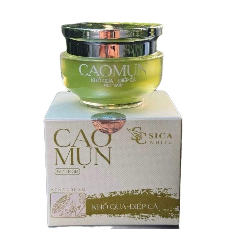  Cao Mụn Khổ Qua Diếp Cá Hũ 15gr Sica White - Hỗ Trợ Chăm Sóc Da Mụn Thâm 