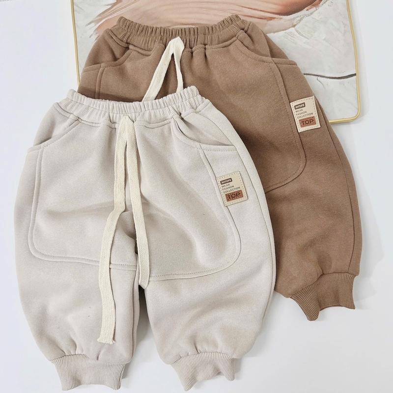 [BeHan] Quần nỉ bông thiết kế phong cách chất nỉ dày dặn không bai xù cho bé gái bé trai Q24B28