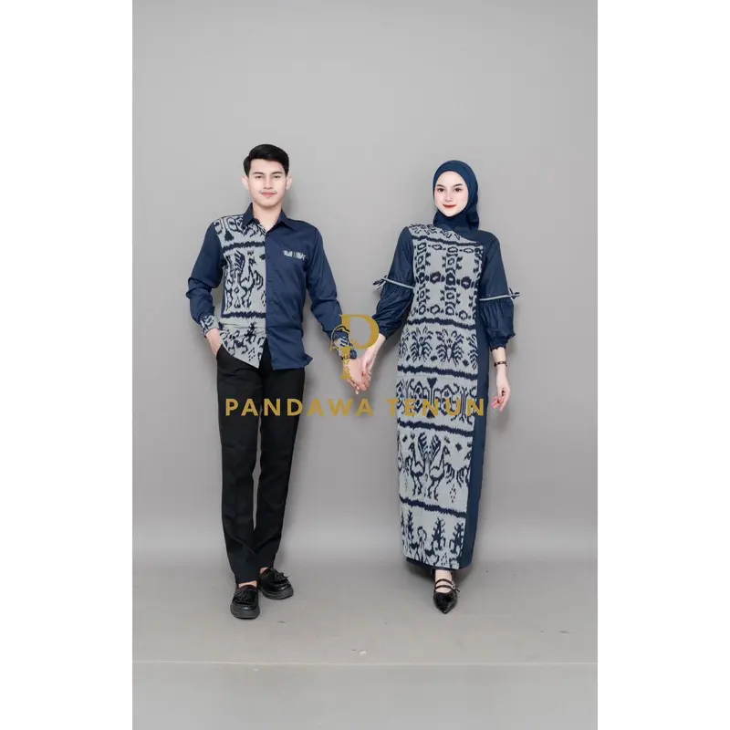 PANDAWA TENUN - AZELLIA COUPLE BLUE - BAJU TENUN COUPLE 0