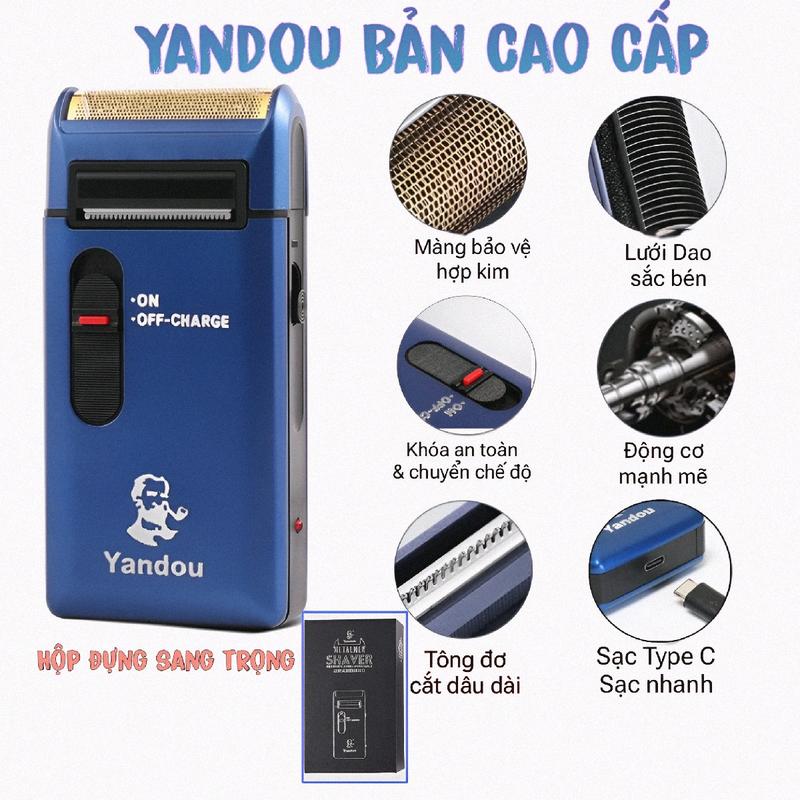 Máy Cạo Râu Yandou SC 312 Bản mới Nâng Cấp Sạc siêu nhanh
