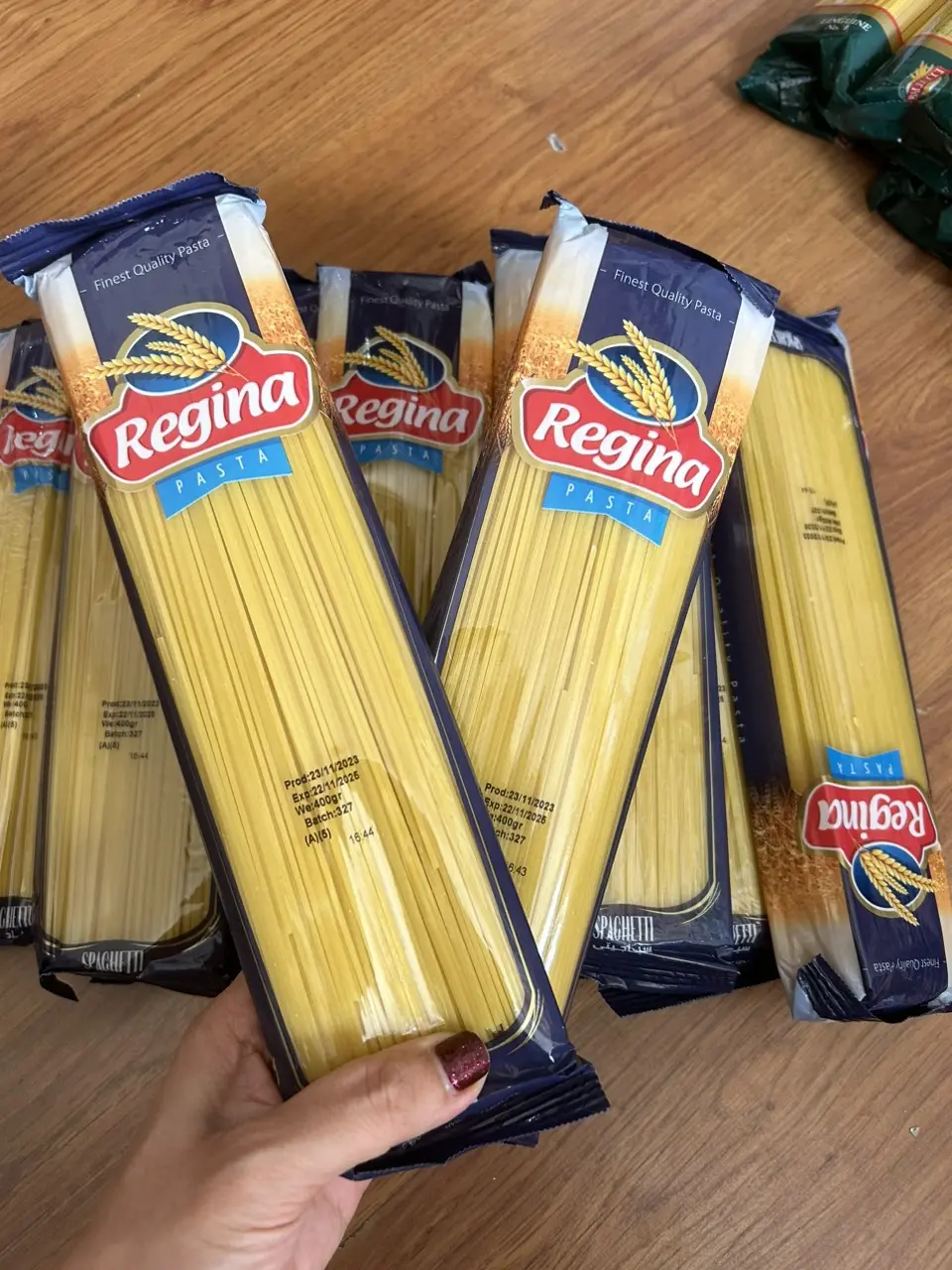 COMBO 5 GÓI MÌ REGINA 400GR - Mì ý spaghetti sợi số 6 gói 400g NK date 2028
