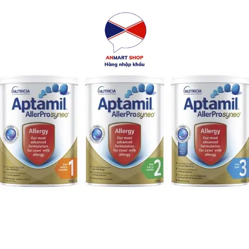 Sữa Aptamil AllerPro Syneo Dành Cho Bé Dị Ứng Đạm Sữa Bò Hộp 900gr Đủ Số Nội địa Úc Hàng Bay
