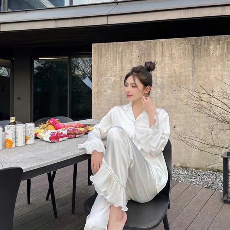 Bộ Pijama Nữ Tiểu Thư sang chảnh Chất lụa QC 4