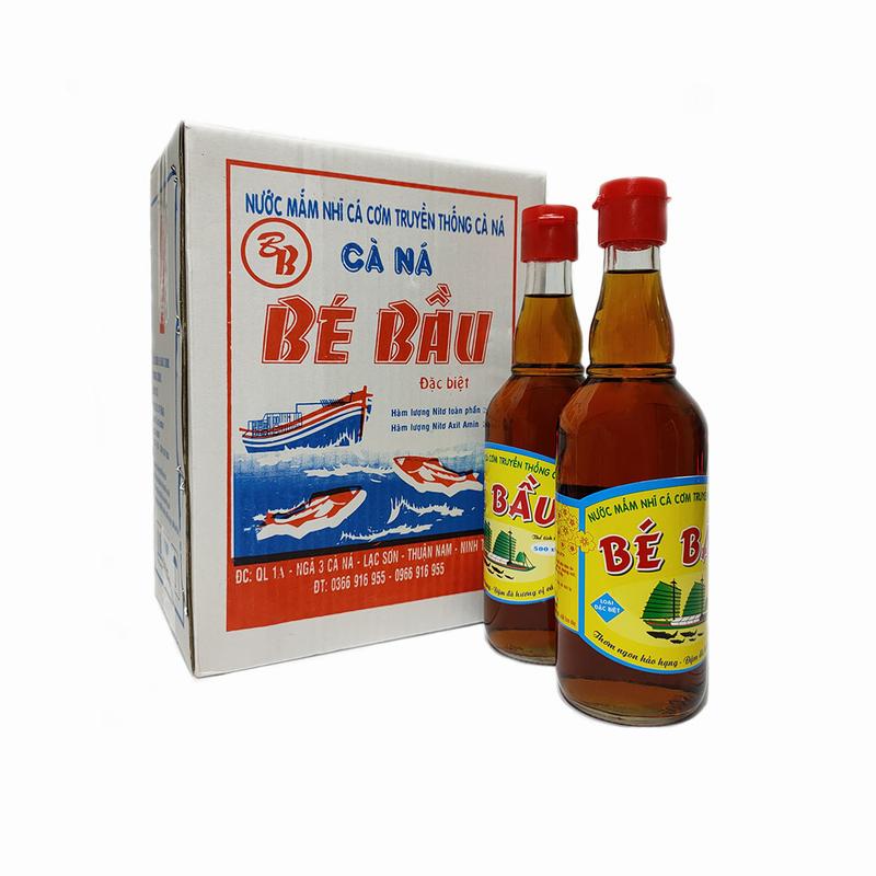 Thùng 6 chai thủy 500ml| Nước mắm nhỉ cá cơm Bé Bầu | Loại THƯỢNG HẠNG Ngon Nhất