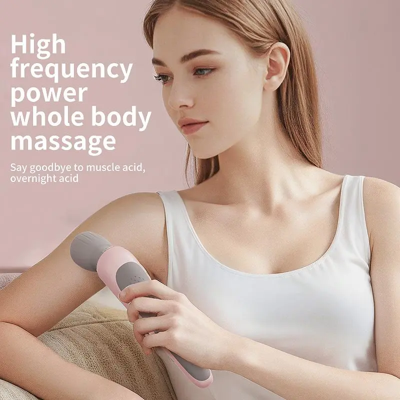 Portable Electric Massage Stick, Usb Rechargeable 5 Modes High Speed Motor Massager, Whole Body Relaxation Tool for Neck, Back, Legs & Waist Relief, Healthcare 3