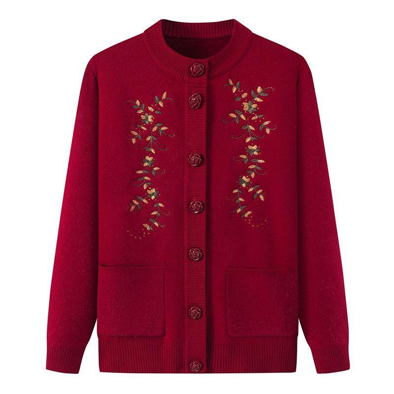 Product Introduction of Áo len trung niên nữ tặng bà tặng mẹ Women Top Women Top 9
