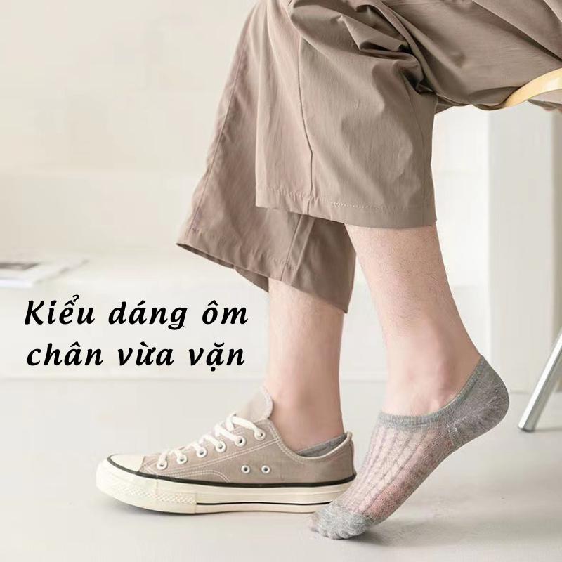 [Combo 5 Đôi] Tất Lười Nam Nữ TL02 Thiết Kế Dạng Lưới Thoáng Khí Chống Hôi Chân 6