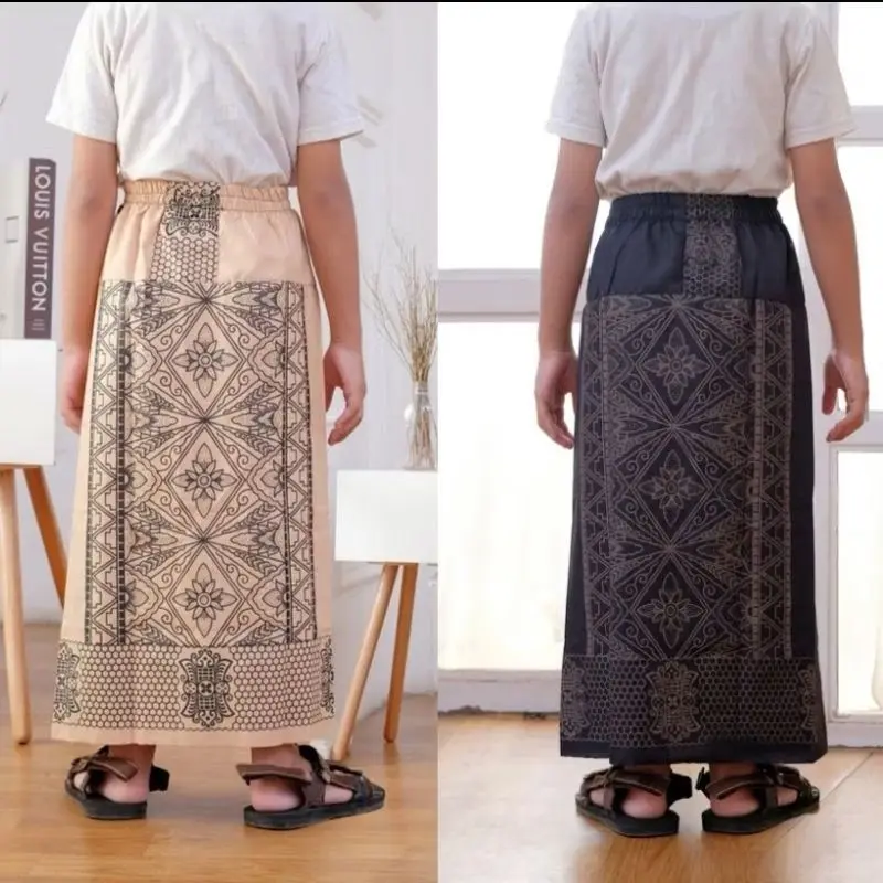 Sarung Instan Anak Usia 3-12 Tahun | Motif Batik Pekalongan Model Rok Gaya Sarung