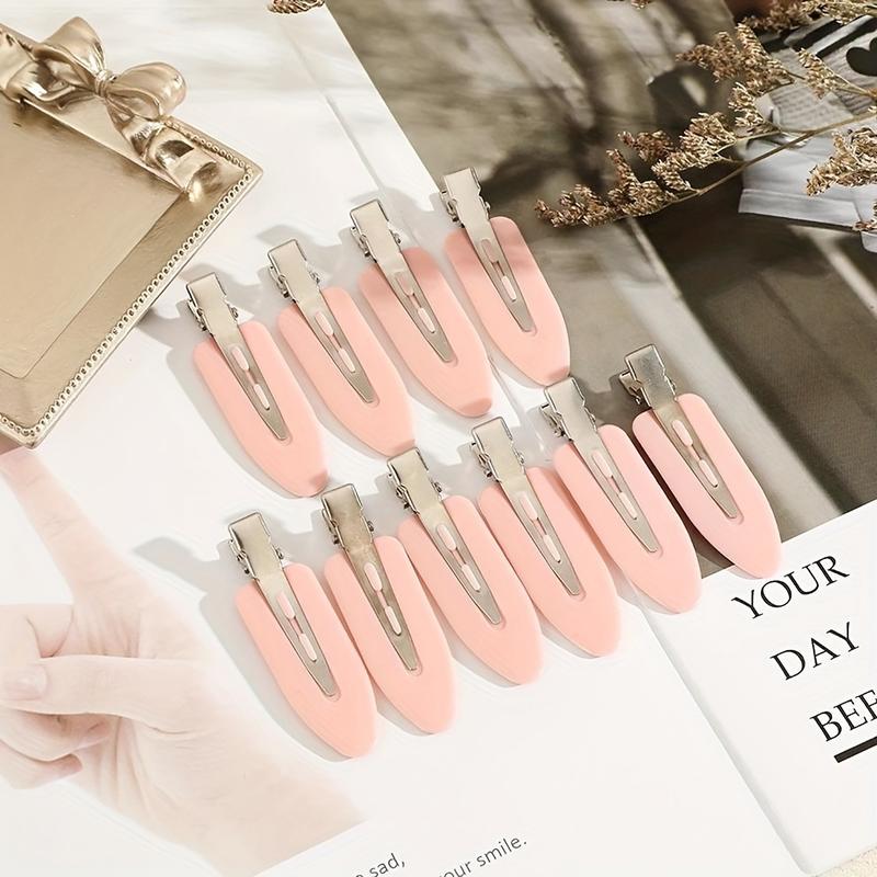 10pcs Minimalist Easy-to-Use Solid Color Hair Clips for Smooth Styling & Taming Flyaways, No-Crease Design 2